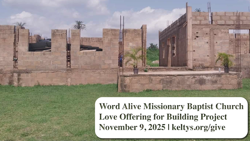 Curch Project Offering Word Alive Missionary Baptist Church Love Offering - Keltys First ...